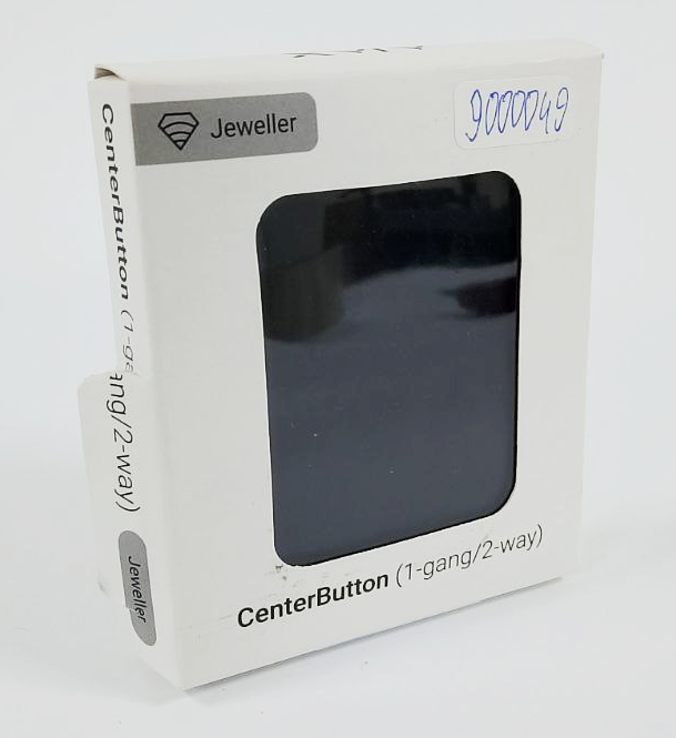 (Уцінка) Центральна кнопка для одноклавішного чи прохідного вимикача Ajax CenterButton (1-gang / 2-way) Black