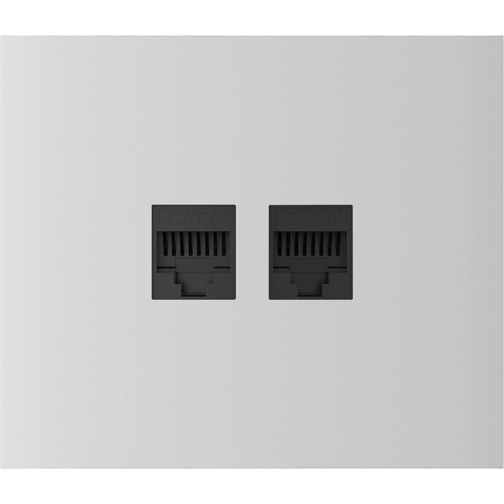 Центральна панель для вбудованої інтернет-розетки Ajax CenterCover (LAN) vertical White (126203.318.WH)