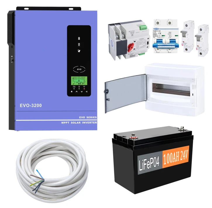 Комплект резервного живлення Anern AN-SCI-EVO3200 3000W (АКБ LiFePO4 2400Wh)