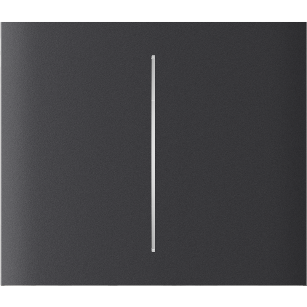 Центральна кнопка для двоклавішного вимикача Ajax CenterButton (2-gang) vertical Graphite