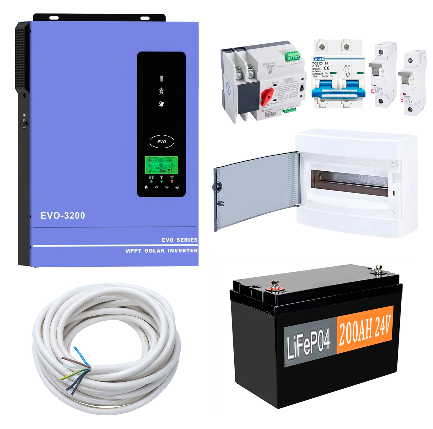 Комплект резервного живлення Anern AN-SCI-EVO3200 3000W (АКБ LiFePO4 4800Wh)